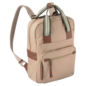 camel active Rucksack »Bari«, aus hochwertigem matten Nylon mit gestreiftem... Beige Größe B/H/T: 29 cm x 35 cm x 14 cm