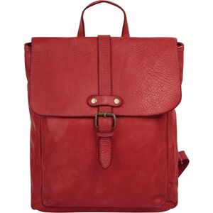 Samantha Look Cityrucksack, echt Leder, Made in Italy rot Größe B/H/T: 25 cm x 32 cm x 7 cm