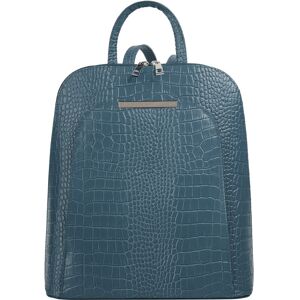 Cluty Cityrucksack, echt Leder, Made in Italy blau Größe B/H/T: 28 cm x 29 cm x 12 cm