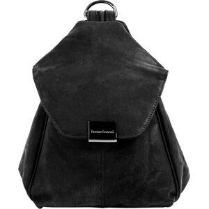 Bruno Banani Cityrucksack, echt Leder schwarz Größe B/H/T: 25 cm x 20 cm x 9 cm