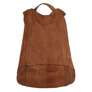 forty° Tagesrucksack, echt Leder, Made in Italy cognac Größe B/T: 33 cm x 5 cm