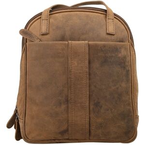 Bagan Cityrucksack, echt Leder braun Größe B/H/T: 29 cm x 24 cm x 10 cm