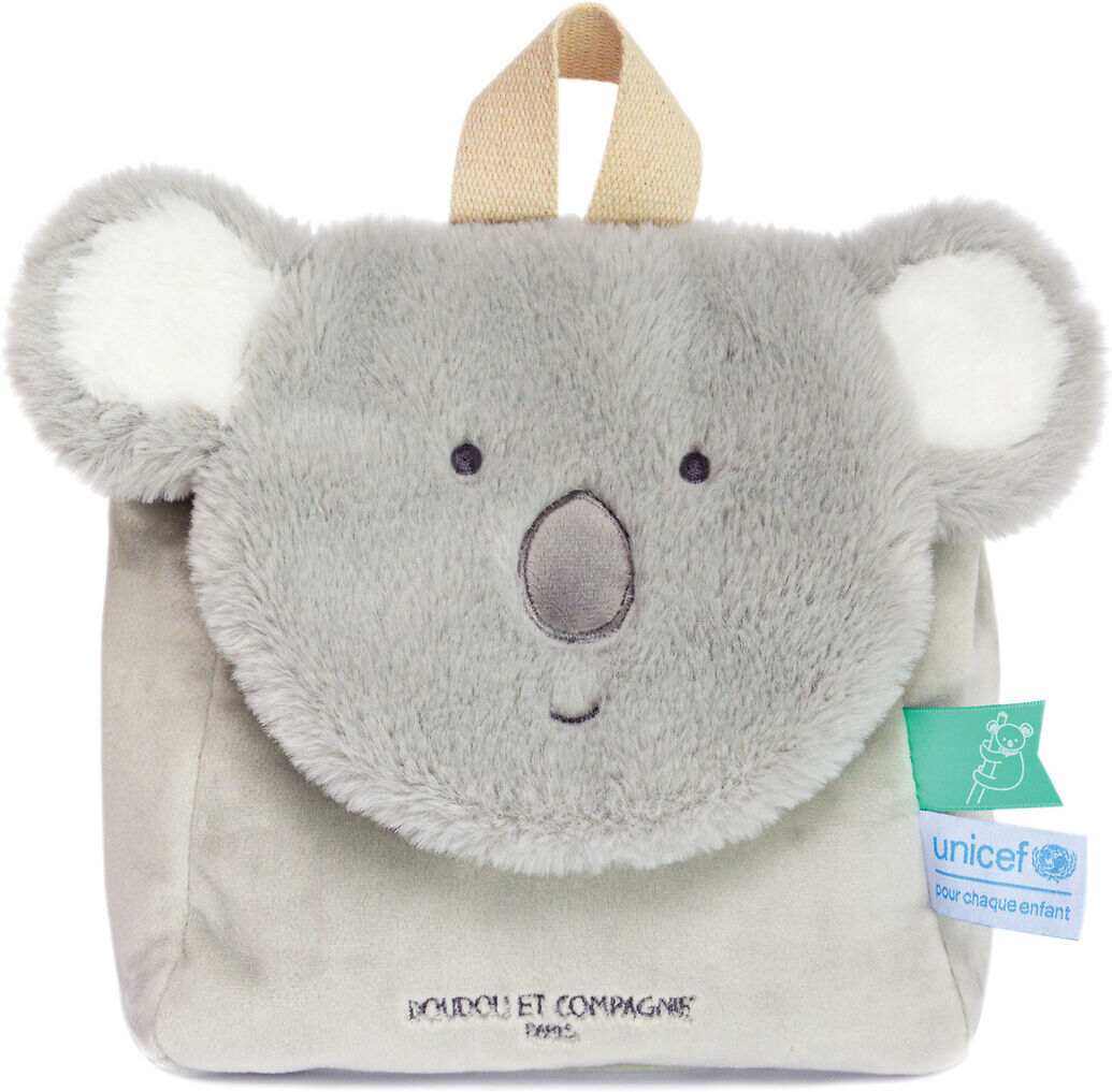 DOUDOU ET COMPAGNIE Kinder Rucksack Koala x UNICEF GRAU