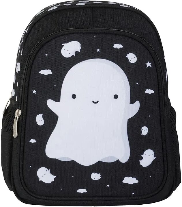 A Little Lovely Company Kinderrucksack GHOST (27x32x15) in schwarz/weiß