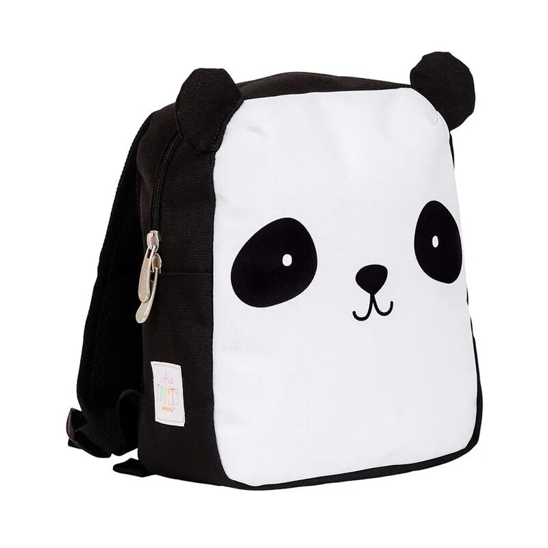 A Little Lovely Company Kinderrucksack LITTLE BACKPACK – PANDA (21x27x10) in schwarz/weiß