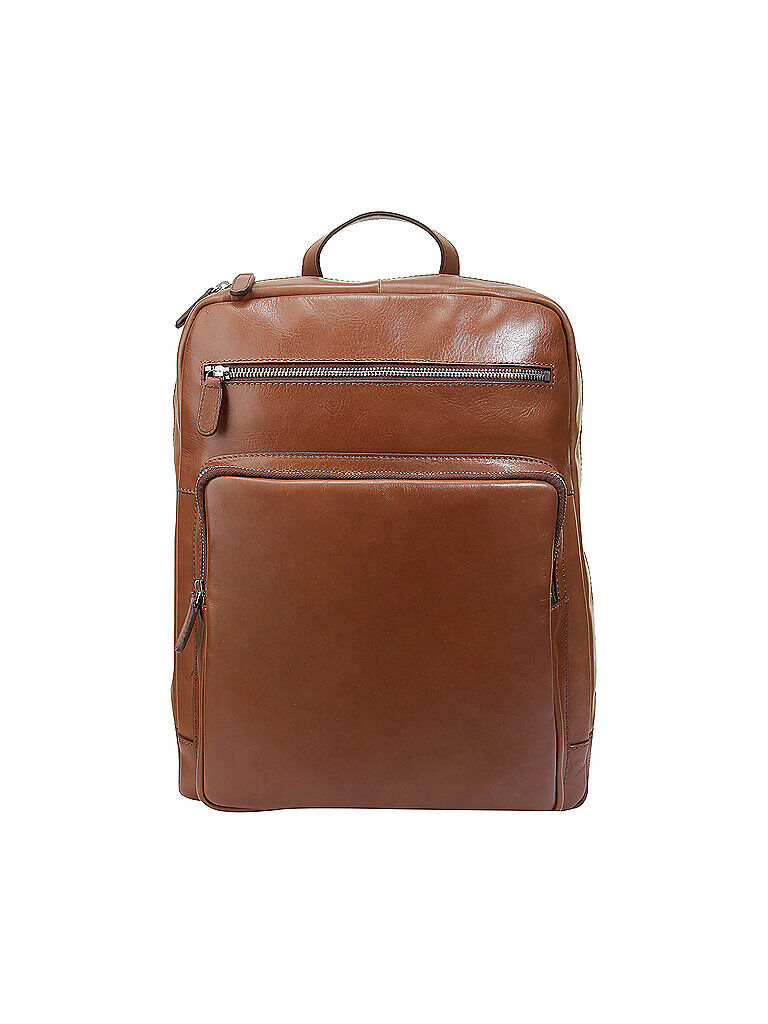 LEONHARD HEYDEN Lederrucksack " Cambridge " Camel   905269