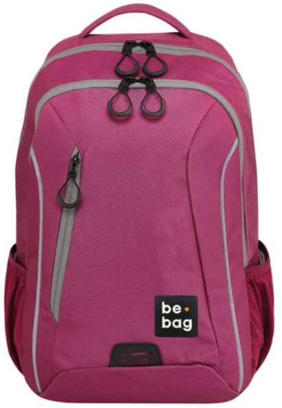 Divers be.bag be.urban berry & grey - Schulrucksack - himbeere/grau