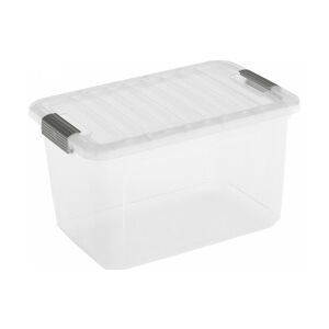 PROREGAL Mega Deal 20x Mehrzweck Aufbewahrungsbehälter HAWK mit transparentem Deckel, HxBxT 25x38x23cm, 15 Liter, Transparent, Behälter, Box