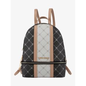 Carlo Colucci Tagesrucksack Damen Kunstleder bedruckt, schwarz