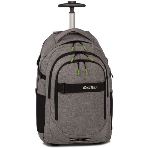 Bestway Schulrucksäcke grauer Schultrolley-Schulrucksack-Kombin - - unisex - grau - -