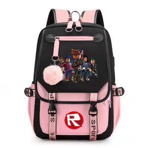 Tbutik roblox rygsæk børn rygsække rygsæk med USB stik 1 stk