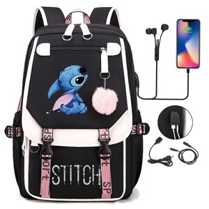 BayOne Stitch Backpack Kids School Bag med USB Socket