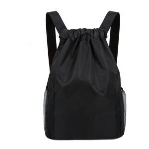 INF Størrelse L Basketball rygsæk med snøre Sort