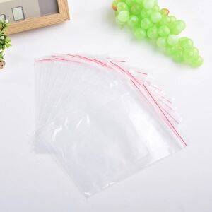 300-Pack 5x7cm Ziplock Lynlås Tasker Zip Lock Tasker gennemsigtige