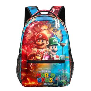 Børne Super Mario Print rygsæk Skoletaske med stor kapacitet -1 C