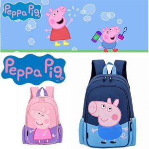 Best Trade Greta Pig Peppa Pig skoletaske rygsæk 2 farver Blue Blå