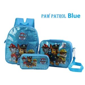Best Trade Paw Patrol Blå Rygsæk Skoletaske 3 Pack Fødselsdagsgave Blue