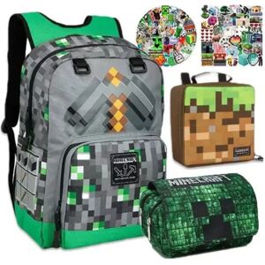 unbranded Minecraft 103p rygsæk Minecraft Teenagere drenge piger børn Børn Student（Random Stickers）