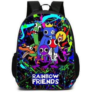 Rainbow Friends Rygsæk Børne Skole Rygsæk Student Laptop Taske A