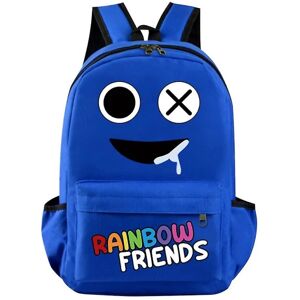 Børn Drenge Piger Roblox Rainbow Friends Print Rygsæk Skoletaske med stor kapacitet Ruckbag Royal Blue