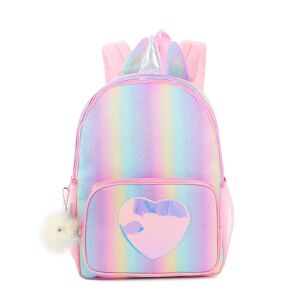 FLOWER LOST Unicorn Børnerygsæk med stor kapacitet Venalisa Rainbow skoletaske til piger