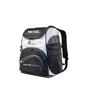 Seac Schwimmrucksack Mate Swim Backpack, schwarz/weiß/grau, 25x35x45 cm, 39 Liter
