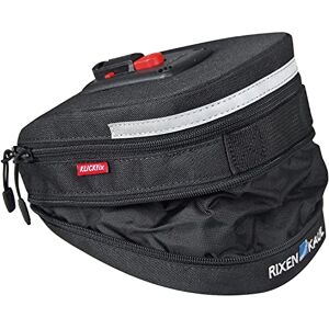 KlickFix Micro 200 Expandable Bicycle Bag Black 19 x 12 x 8 cm, black, 19 x 12 x 8 cm