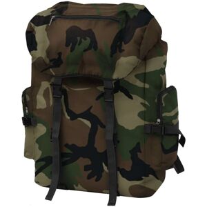 vidaXL Militærinspireret rygsæk 65 l camouflage