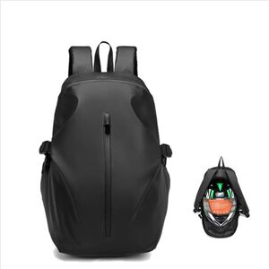 AOKI Mochila Portacasco Impermeable Negra 40 Litros