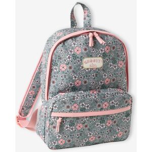 VERTBAUDET Mochila con flores «Groovy girl» para niña liquen