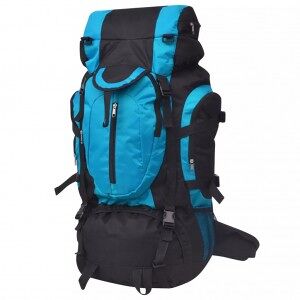 vidaXL Mochila Excursionismo Xxl 75 L Negro Y Azul