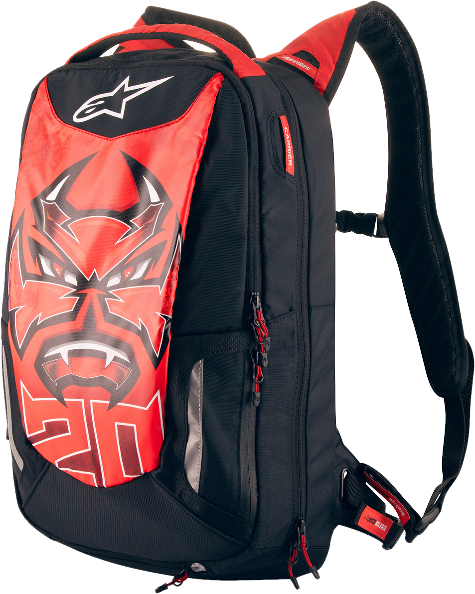 Alpinestars Mochila  FQ20 City Hunter Negro-Rojo Brillante-Blanco