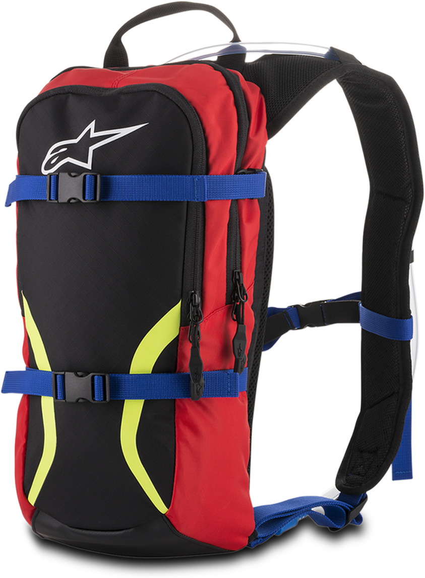 Alpinestars Mochila  Iguana Negro-Azul-Rojo-Amarillo Fluorescente