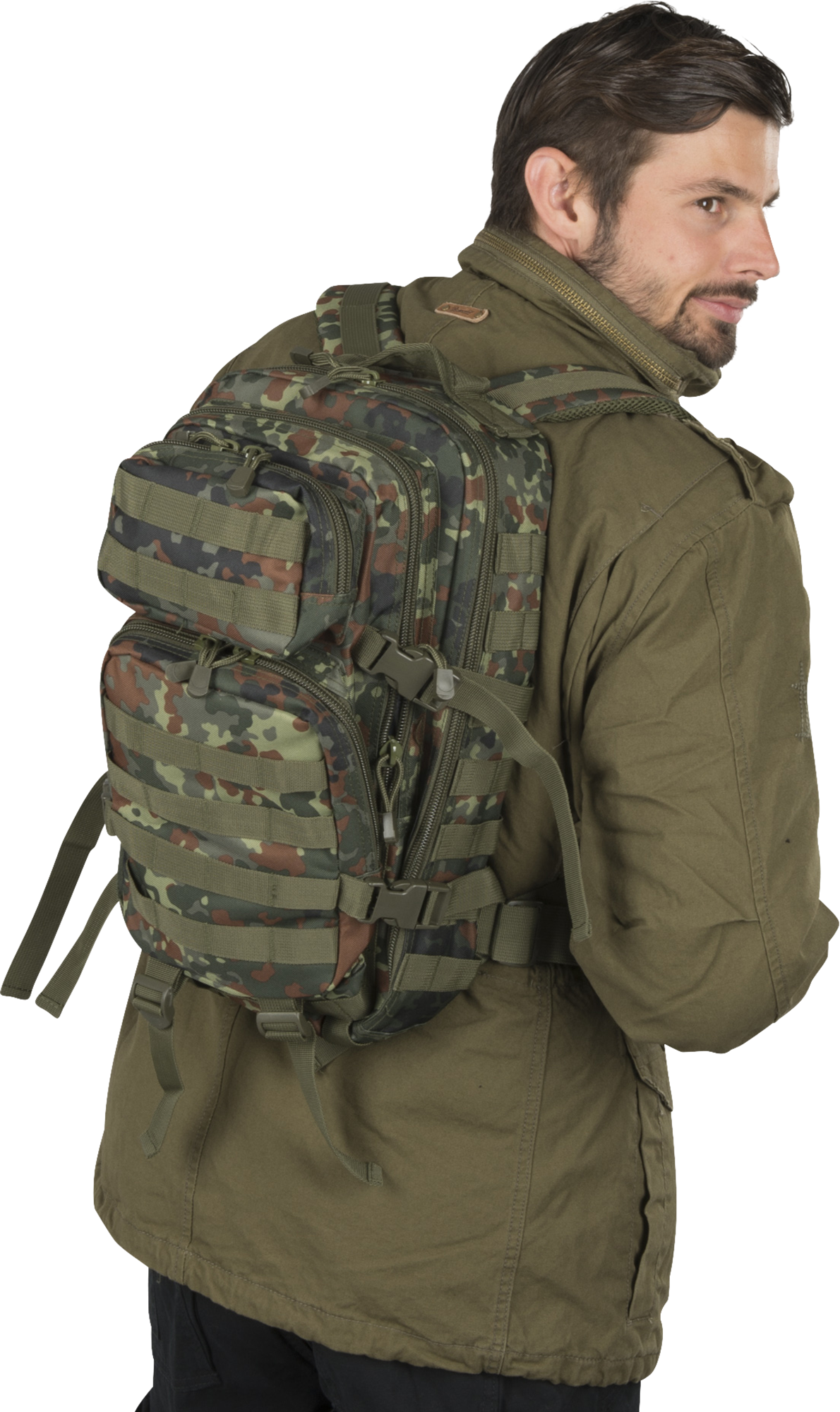 Brandit Mochila  US Cooper Mediana Flecktarn 30L