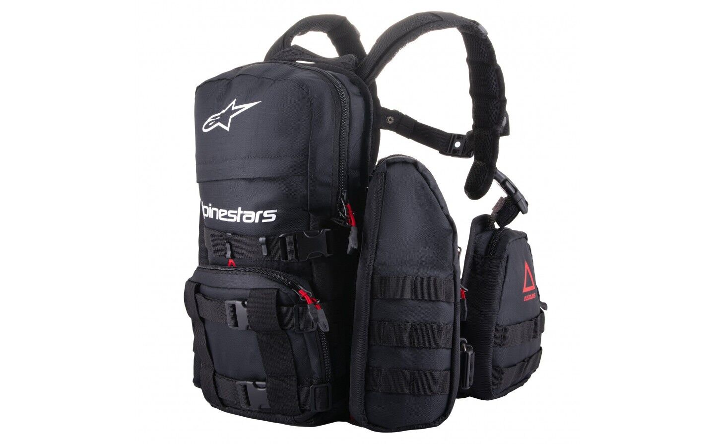 Mochila Alpinestars Tactical Techdura Negro Blanco  6104524-12