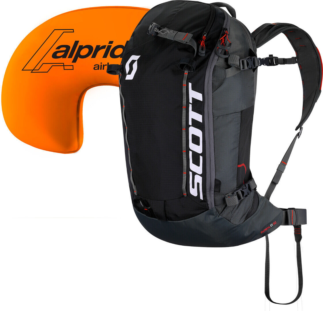 Scott Patrol E1 30L Snow Airbag Juego de mochila Avalanche - Negro Gris (S M)