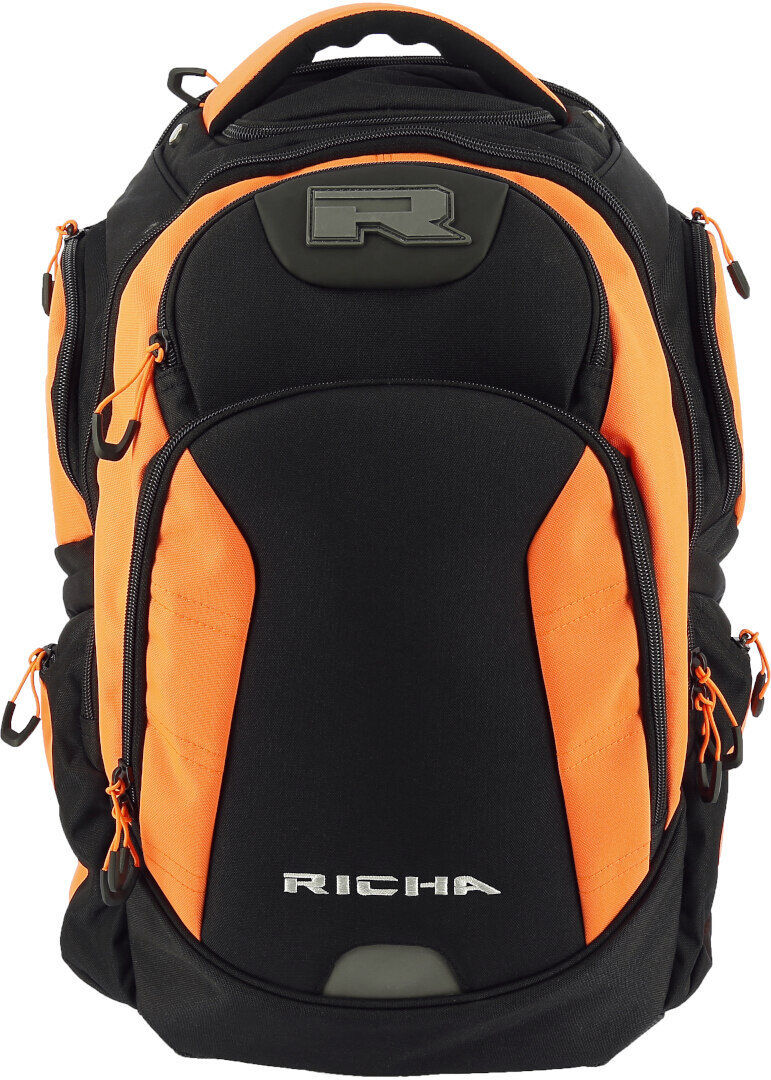 Richa Krypton Mochila de moto - Negro Naranja (un tamaño)