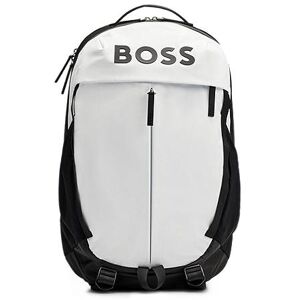 Boss Faux-leather backpack with logo details