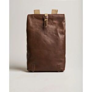 Brooks England Pickwick Large Leather Backpack Dark Tan - Musta - Size: One size - Gender: men