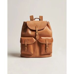 Ralph Lauren Heritage Leather Backpack Tan - Harmaa - Size: S M L XL - Gender: men