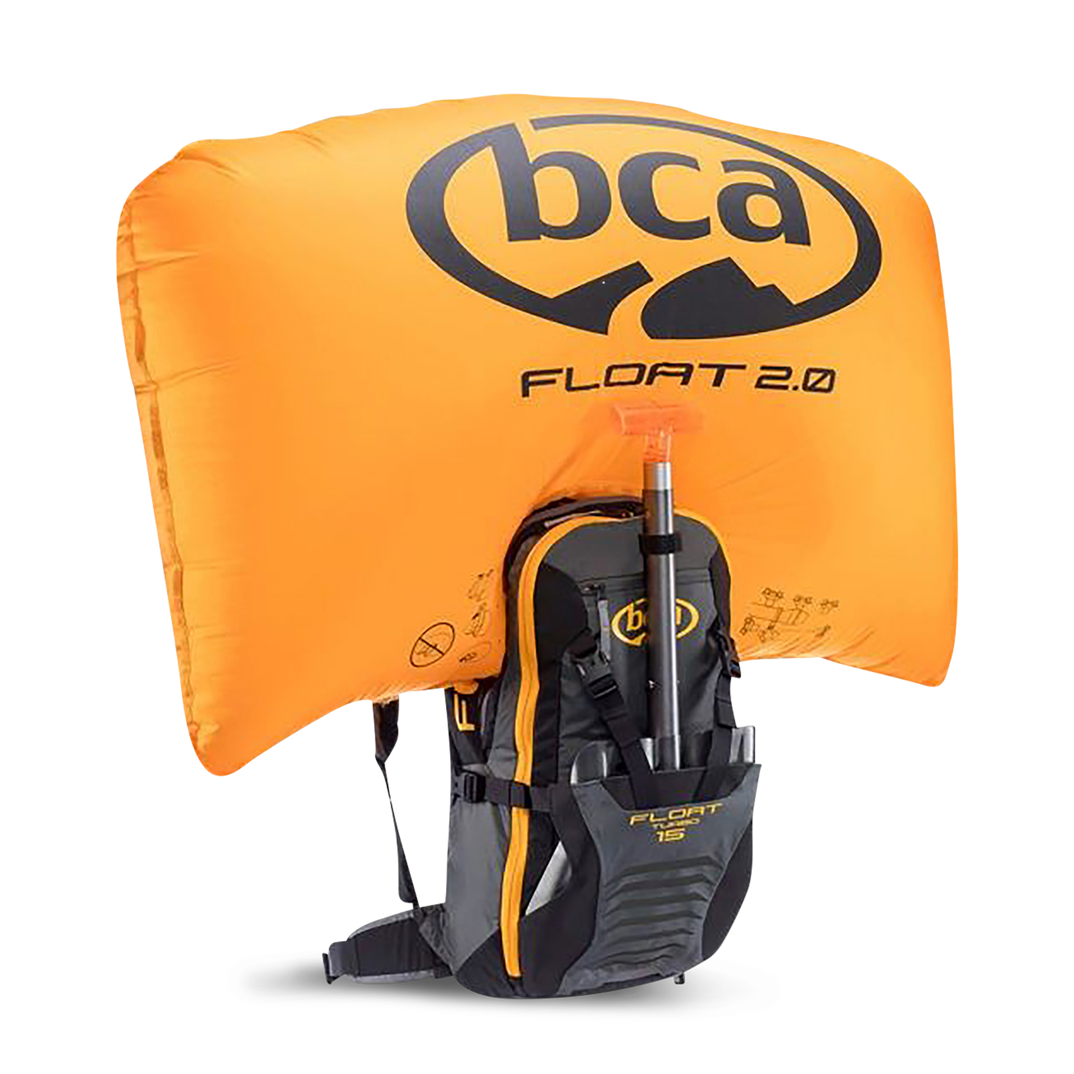 BCA - Backcountry Access Ilmatyyny BCA Float 15 Turbo Avalanche Harmaa-Musta-Oranssi