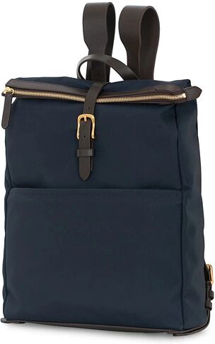 Mismo M/S Express Nylon Backpack Navy/Dark Brown