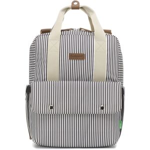 Babymel Sac à langer dos Georgi ECO Convertible Backpack Navy Stripes