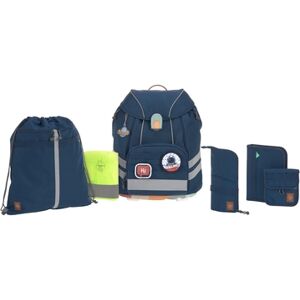 LÄSSIG Cartable d'ecole enfant Flexy Unique navy 7 pieces