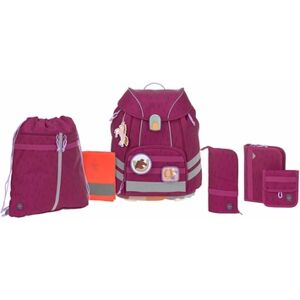 LÄSSIG Cartable d'ecole enfant Flexy Unique Speckles berry 7 pieces