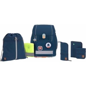 LÄSSIG Cartable d'ecole enfant Boxy Unique navy 7 pieces