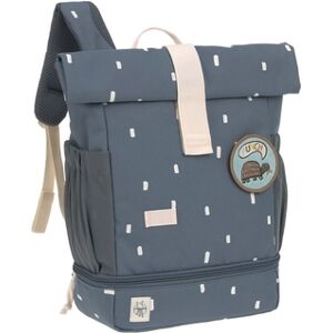 LAeSSIG Sac a dos enfant Mini Rolltop Happy Prints midnight blue