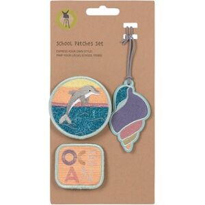 LÄSSIG Patches pour cartable d'ecole Dolphin Ocean Edition lot de 3