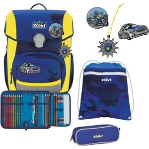 Scout Cartable d'ecole enfant Neo Blue Police