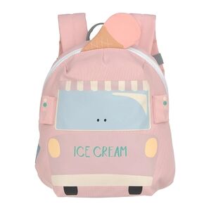 LÄSSIG Sac à dos pour l'école maternelle Tiny D river s - camion de glace, Rose